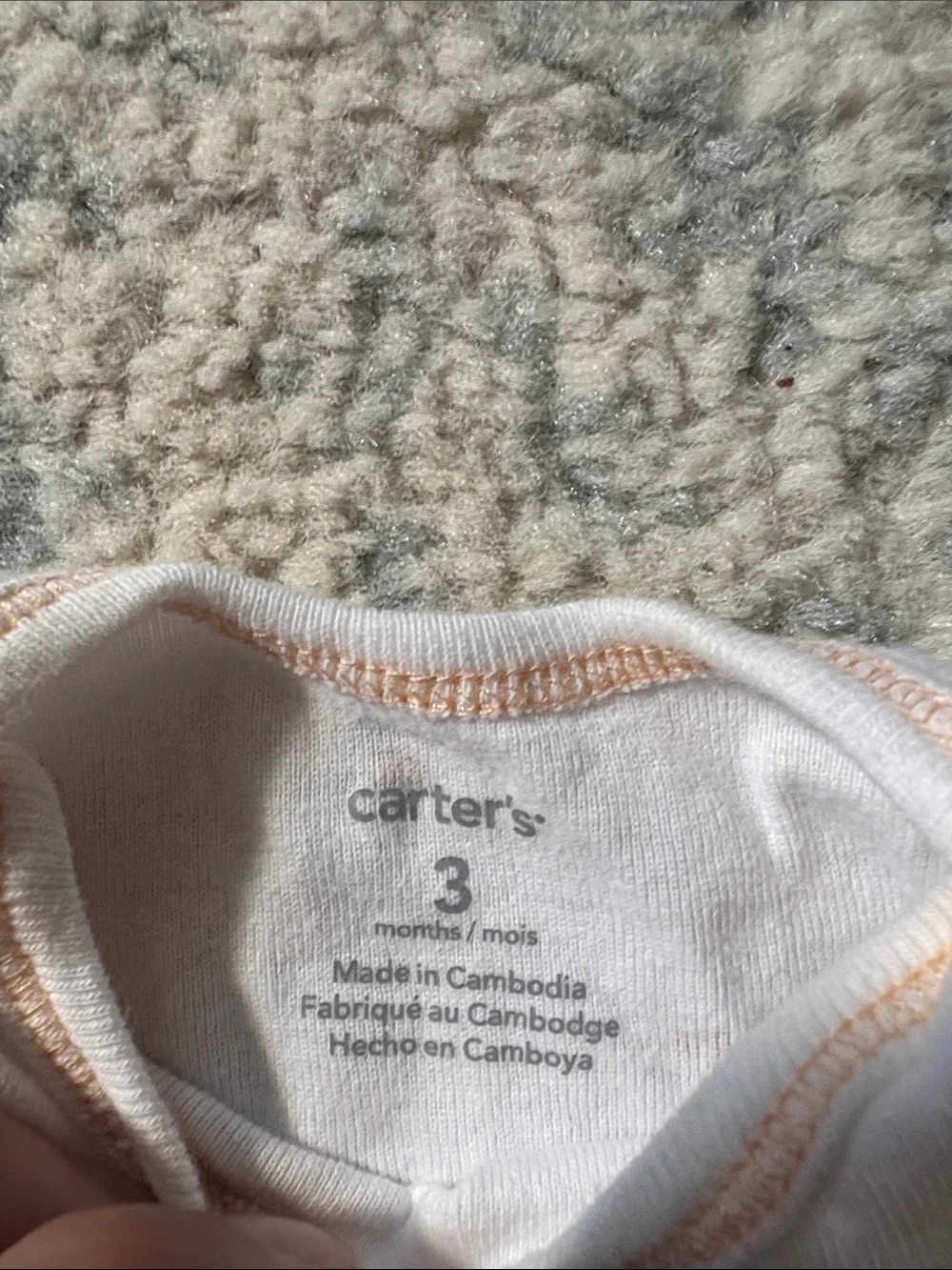 Carter's 3 piece body suit girls